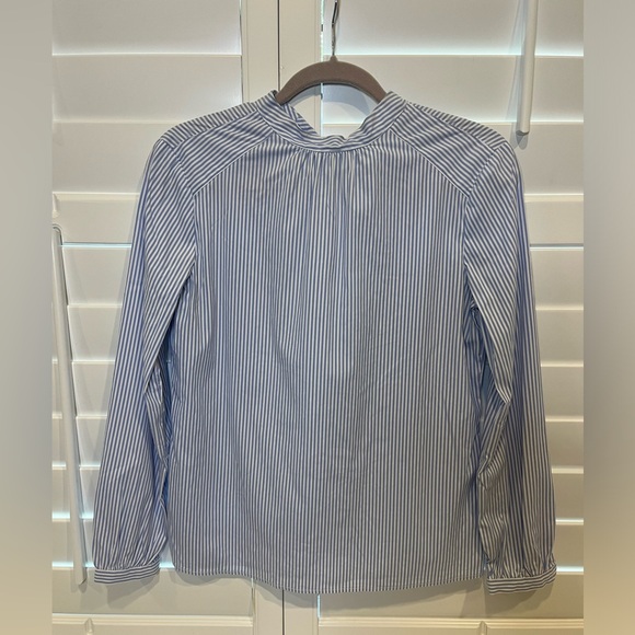 J. McLaughlin Tie Neck Back Blouse Top - Picture 3 of 4